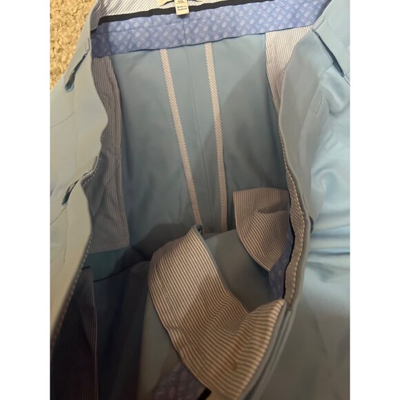 Peter Millar Mens Blue Polyester Dress Shorts 42L Made In Thailand - Picture 5 of 5